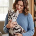 3d Dijital Baskılı Dekoratif Kedi Yastık Tekir