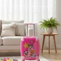 Lüks Pembe Abs Kız Çocuk Valizi – 360° Tekerlekli Şıklık