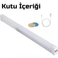 USB Şarjlı 3 Modlu Mıknatıslı otel-yurt-ev-kamp Feneri LED Şarjlı Işıldak 5 W 17cm