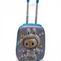 Erkek Çocuk Mavi Kabin Boy Çekçekli Valiz