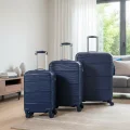 901 3lü Valiz Bavul Seti Lacivert - Darbelere Karşı Yüksek Koruma