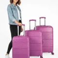 901 3lü Valiz Bavul Seti Mor - Darbelere Karşı Yüksek Koruma