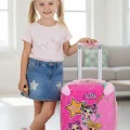 Disney Kız Çocuk Valizi – Pembe Lüks Seyahat Çantası