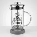 Tasarım French Press - Filtre Kahve Ve Bitki Çayı Demliği 350 ml Gri