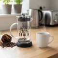 Tasarım French Press - Filtre Kahve Ve Bitki Çayı Demliği 350 ml Siyah