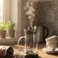Tasarım French Press - Filtre Kahve Ve Bitki Çayı Demliği 350 ml Siyah