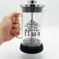Tasarım French Press - Filtre Kahve Ve Bitki Çayı Demliği 350 ml Siyah