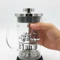 Tasarım French Press - Filtre Kahve Ve Bitki Çayı Demliği 350 ml Siyah