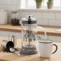 Tasarım French Press - Filtre Kahve Ve Bitki Çayı Demliği 350 ml Gri