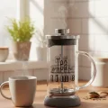 Tasarım French Press - Filtre Kahve Ve Bitki Çayı Demliği 350 ml Gri
