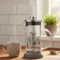 Tasarım French Press - Filtre Kahve Ve Bitki Çayı Demliği 350 ml Gri