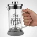 Tasarım French Press - Filtre Kahve Ve Bitki Çayı Demliği 350 ml Gri