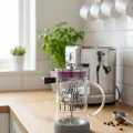 French Press - Filtre Kahve Ve Bitki Çayı Demliği 600ml Gri