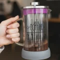 French Press - Filtre Kahve Ve Bitki Çayı Demliği 600ml Gri