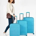 3’lü Valiz Bavul Seti Mavi – Darbelere Karşı Yüksek Koruma