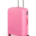 Premium Ultra Dayanıklı Kabin Boy Valiz - Pembe | %100 Saf PP Kırılmaz