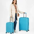 901 3lü Valiz Bavul Seti Turkuaz - Darbelere Karşı Yüksek Koruma