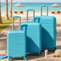 901 3lü Valiz Bavul Seti Turkuaz - Darbelere Karşı Yüksek Koruma