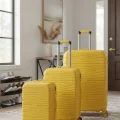 3’lü Valiz Bavul Seti Sarı – Darbelere Karşı Yüksek Koruma