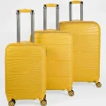 3’lü Valiz Bavul Seti Sarı – Darbelere Karşı Yüksek Koruma