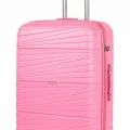 Premium Ultra Dayanıklı Büyük boy Valiz - Pembe| %100 Saf PP