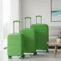 LuxeGreen 3lü Valiz Seti – Ultra Dayanıklı 360° Tekerlekli