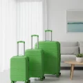 LuxeGreen 3lü Valiz Seti – Ultra Dayanıklı 360° Tekerlekli