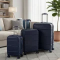 3’lü Valiz Bavul Seti Lacivert – Darbelere Karşı Yüksek Koruma