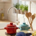 italyan tasarım Emaye Mini Tencere Seti – 12cm 900ml 2-Renk Alana 1 adet-bedava, Lüks ve Çevre Dostu
