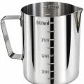 Premium Paslanmaz Çelik Ölçü ve Karıştırma Kabı 900 ml – Sütlük, Süt Potu, Barista Ölçü Kabı