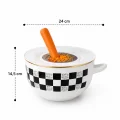 Class Dama Desenli Rendeli Saklama Kabı 24 cm | Nishev