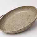 Hanımeli Granit Kaplamalı Döküm Tava 34cm – Lüks Mutfak Çözümü krem