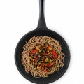 italyan tasarım 28 cm Döküm Granit Wok Tava