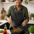 italyan tasarım 28 cm Döküm Granit Wok Tava