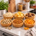 Prestij Bambu Çerezlik Seti – 6 Parça, 8 cm, Modern ve Dayanıklı