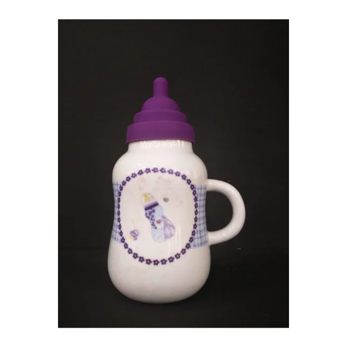 Lüks Porselen & Silikon Kapaklı Biberon – Çocuk Sağlığına Özel