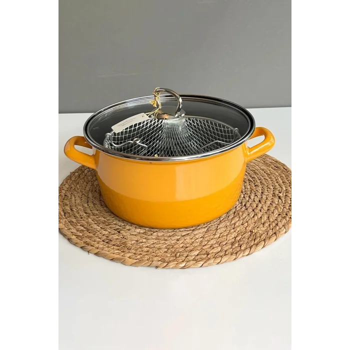 Kızartma Tenceresi Sarı 22 Cm 4,5 Lt