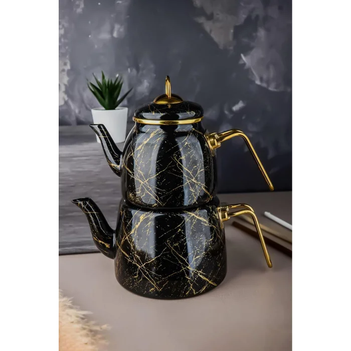 Kırık Mermer Çaydanlık Takımı / Özel Tasarım