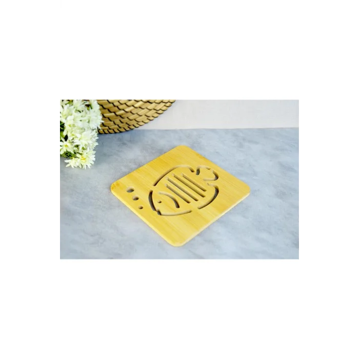 Premium Bambu Kare Nihale Balık Desenli Mobilya Seti