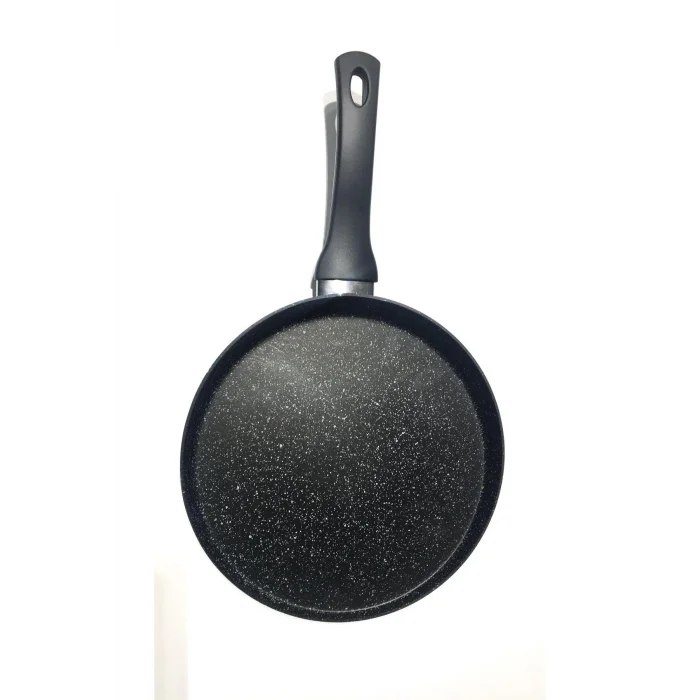 Krep Tavası Granit Ezme Mat Siyah 28 Cm