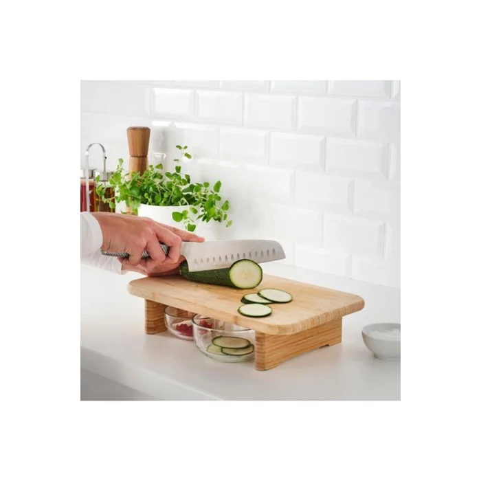 Bambu Ayak Destekli Kesme Tahtası 35x22 cm Sunum Gereçleri