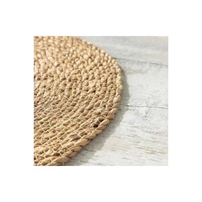 6Lı Bambu Amerikan Servis Hasır 1. Kalite Örgü Yanmaz Tabak Tava Tencere Altlığı 34 x 34 cm