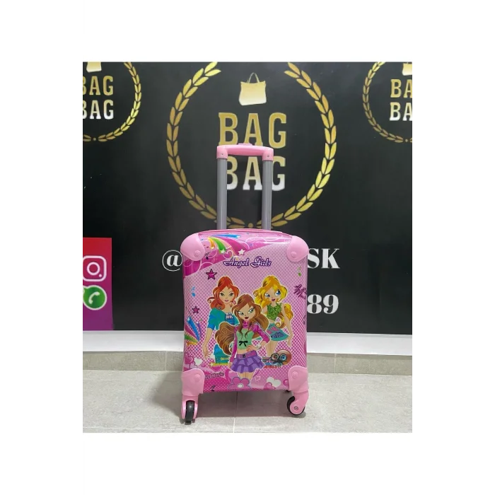 Angel Girls Premium Pink ABS Travel Suitcase