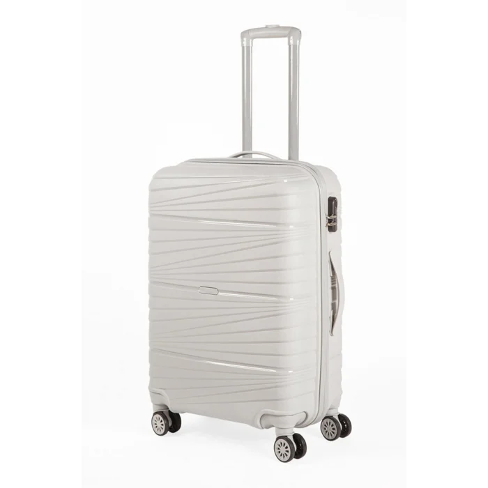 Abs 3lü Valiz Bavul Seti Gri - Darbelere Karşı Yüksek Koruma