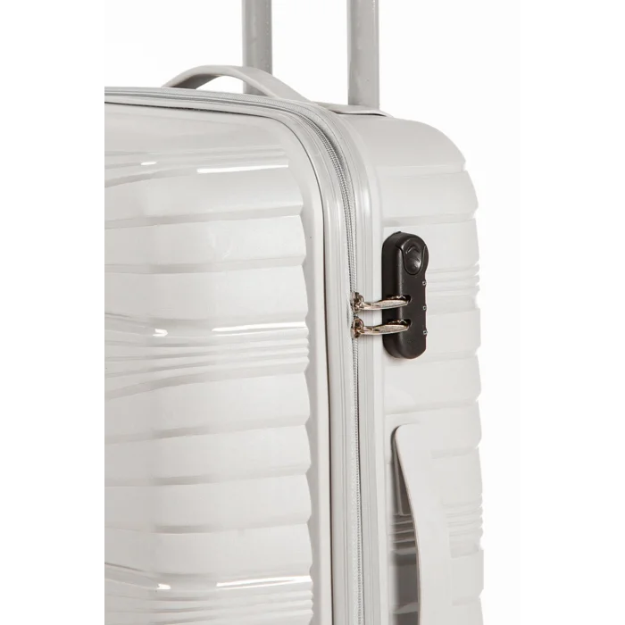 Abs 3lü Valiz Bavul Seti Gri - Darbelere Karşı Yüksek Koruma