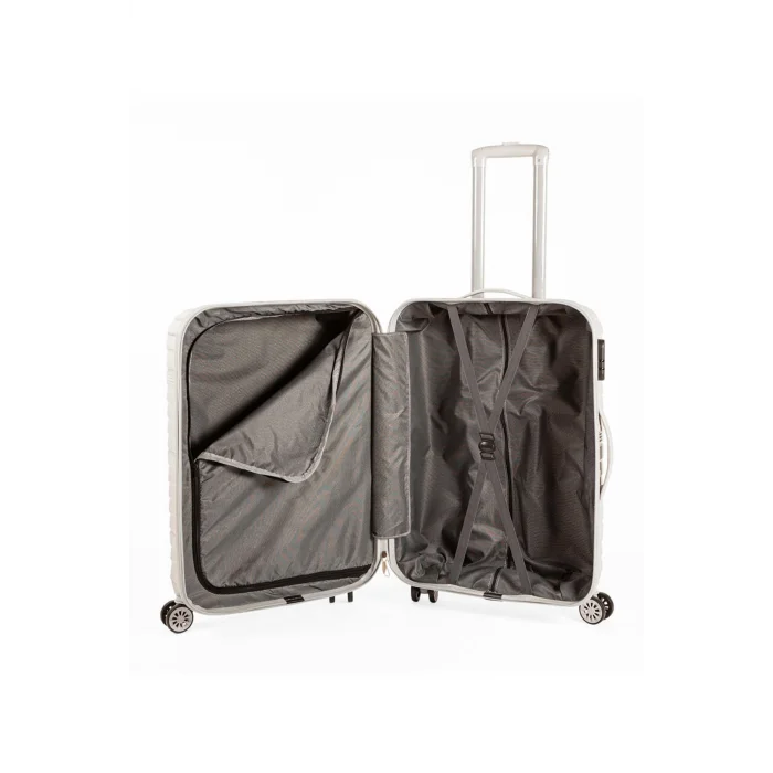Abs 3lü Valiz Bavul Seti Gri - Darbelere Karşı Yüksek Koruma