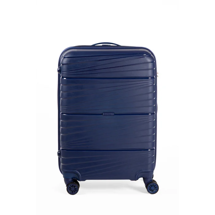 901 3lü Valiz Bavul Seti Lacivert - Darbelere Karşı Yüksek Koruma