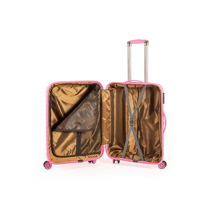 901 3lü Valiz Bavul Seti Pembe - Darbelere Karşı Yüksek Koruma