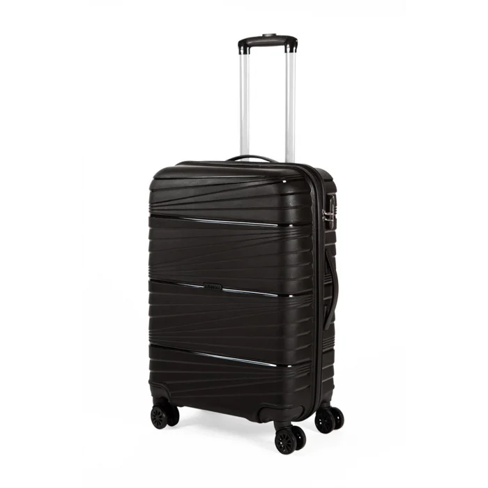 901 3lü Valiz Bavul Seti Siyah - Darbelere Karşı Yüksek Koruma