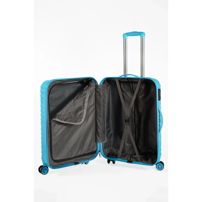 901 3lü Valiz Bavul Seti Turkuaz - Darbelere Karşı Yüksek Koruma